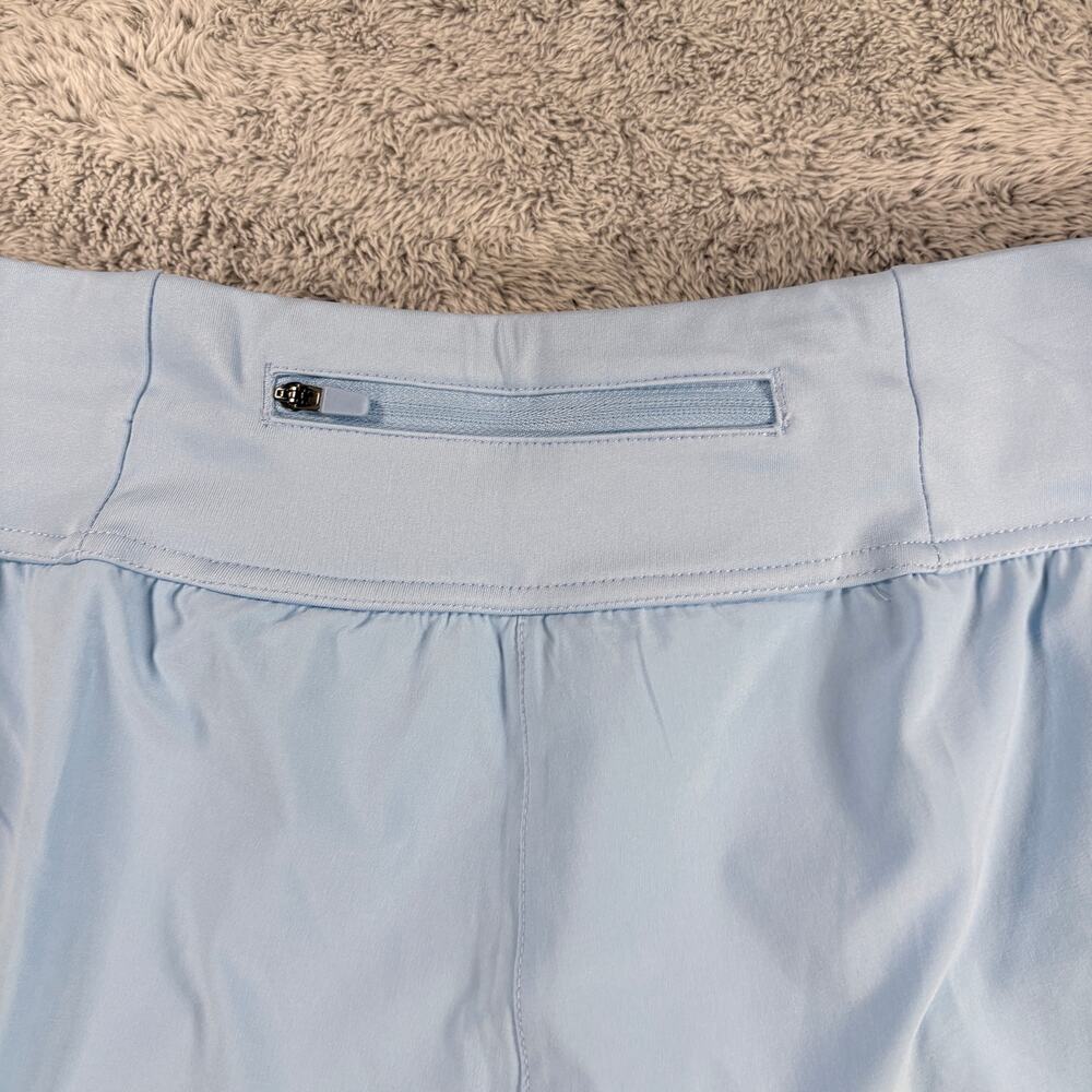 Goat USA Women's Woven Shorts Back Zip Pocket Performance Casual Blue Sz Medium - Picture 4 of 9